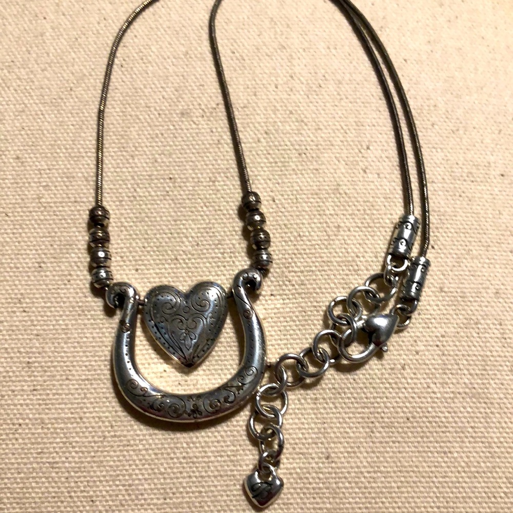 Brighton silver necklace. Tarnishing noted. See photos. Gorgeous piece